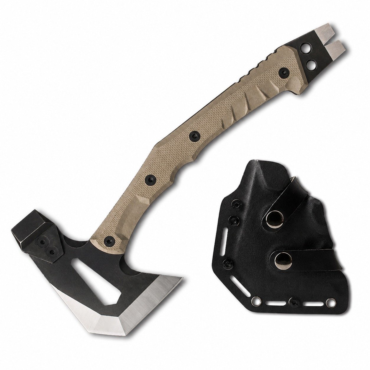 18376-main-white-clean HX Taktische Ingenieur-Axt, Rettungslager, Artillerie, Feuer, Rettungsaxt, Hammer, Überleben, Feuerwehrmann, Campingzubehör, Axt, Tomahawk