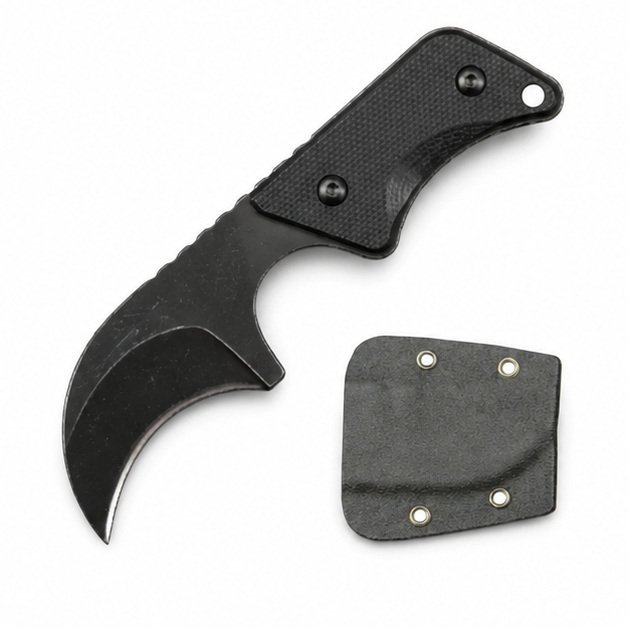 21797-main-white-clean Neck Knife G10-Griff mit Kydexscheide EDC-Werkzeug – Schwarz