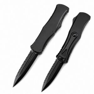 Micro-Tech Hera Goddess All-Black Toothblade OTF-Messer